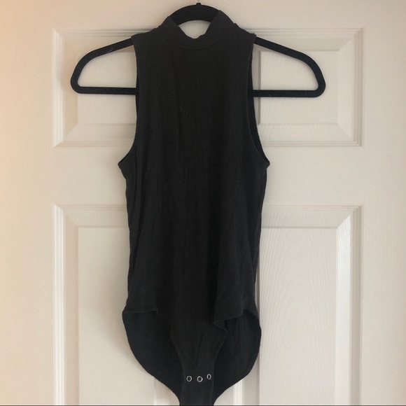 Black High Neck Bodysuit - Picture 3 of 5